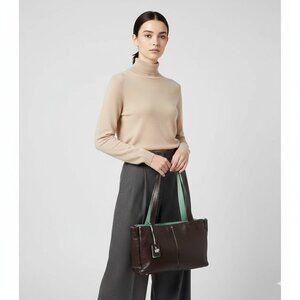 RADLEY London Womens Leather Shoulder Satchel Brown Bag